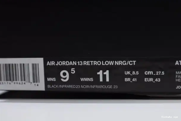 Air Clot x Infrared Low 13 AT3102-006 Jordan Black 0317