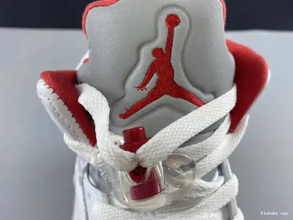 Silver (2020) Fire Air 5 DA1911-102 Retro Red Tongue Jordan 0316